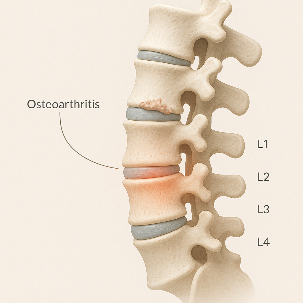 Medicinsk billede af rygrad