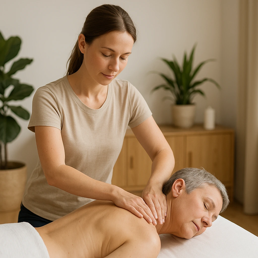 Massage mod slidgigt i nakken