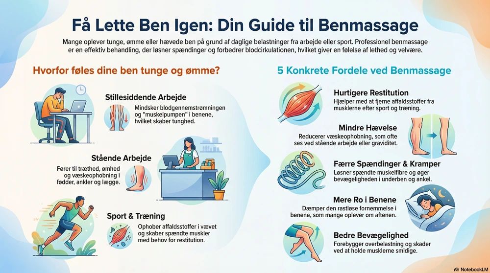 Benmassage - infografik