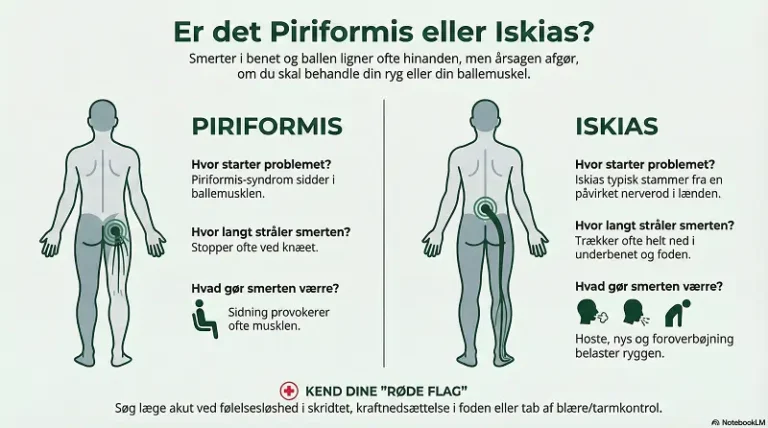 Piriformis syndrom vs iskias: en dybdegående guide
