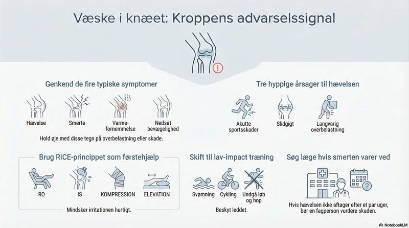 Væske i knæet symptomer og behandlinger