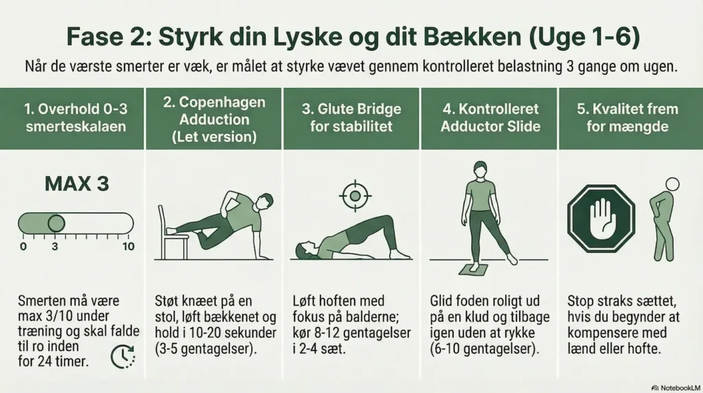 Øvelser til lysken fase 2 zency